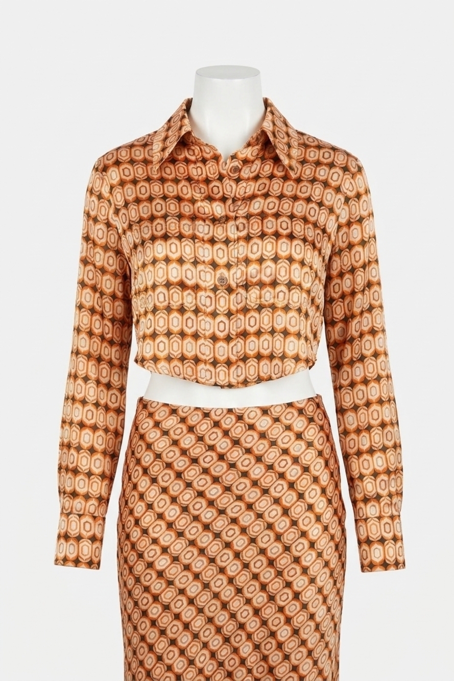NEW RONNY KOBO leola top in espressso multi